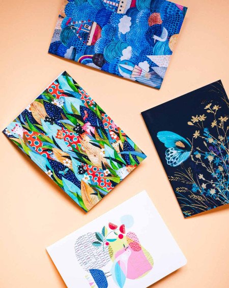 Notebook A5 Blue butterfly - Agapics