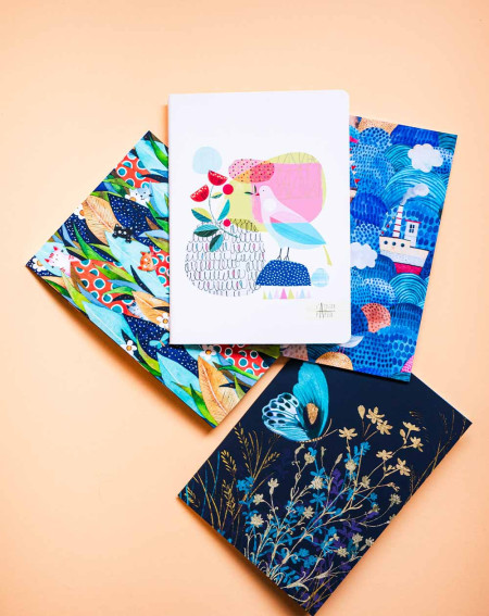 Notebook A5 Blue butterfly - Agapics