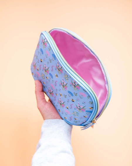 Makeup bag Flowers and bees - Agapics