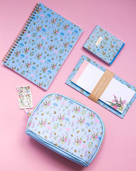 Makeup bag Flowers and bees - Agapics