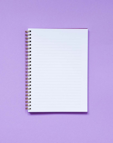 Notebook A5 with spiral Flowers - Agapics