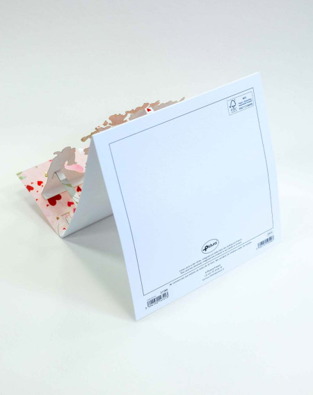 Card 3D Tree of hearts - Wedding greeting cards - Agapics