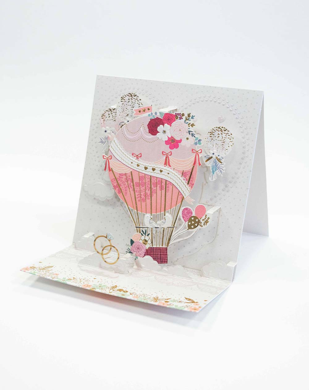 Card 3D Love Balloon - Wedding greeting cards - Agapics
