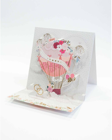 Card 3D Love Balloon - Wedding greeting cards - Agapics