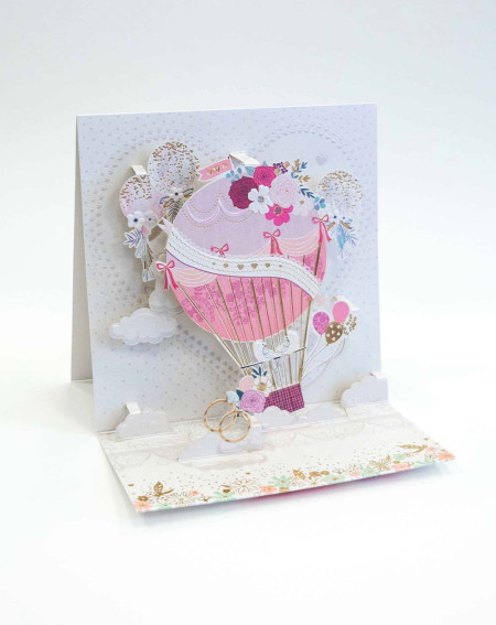 Card 3D Love Balloon - Wedding greeting cards - Agapics
