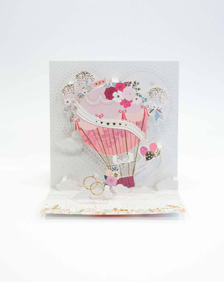 Card 3D Love Balloon - Wedding greeting cards - Agapics