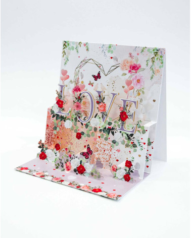 Card 3D Love - Wedding greeting cards - Agapics