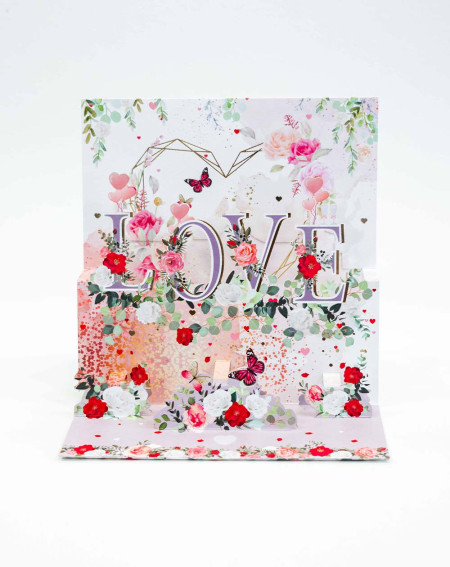 Card 3D Love - Wedding greeting cards - Agapics