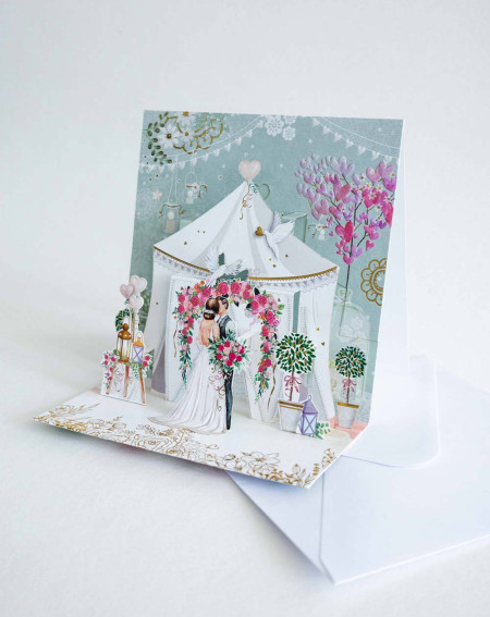 Card 3D Love - Wedding greeting cards - Agapics