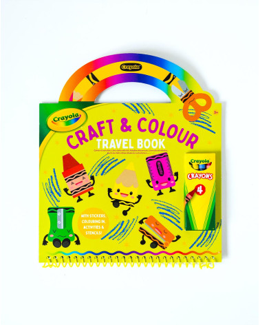 Crayola Craft & Colour Travel Book Yellow - Kids and acitvity - Agapics