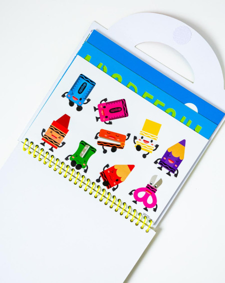 Crayola Craft & Colour Travel Book Yellow - Kids and acitvity - Agapics