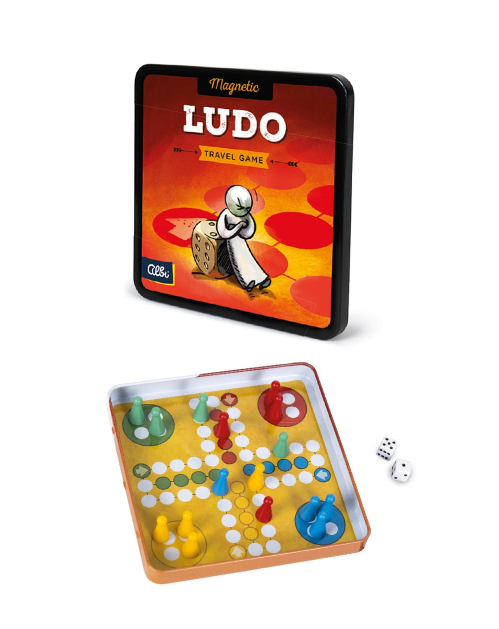 Magnetic pocket game Ludo - Car games - Agapics