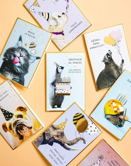 Card Party animal - Greeting cards - Agapics