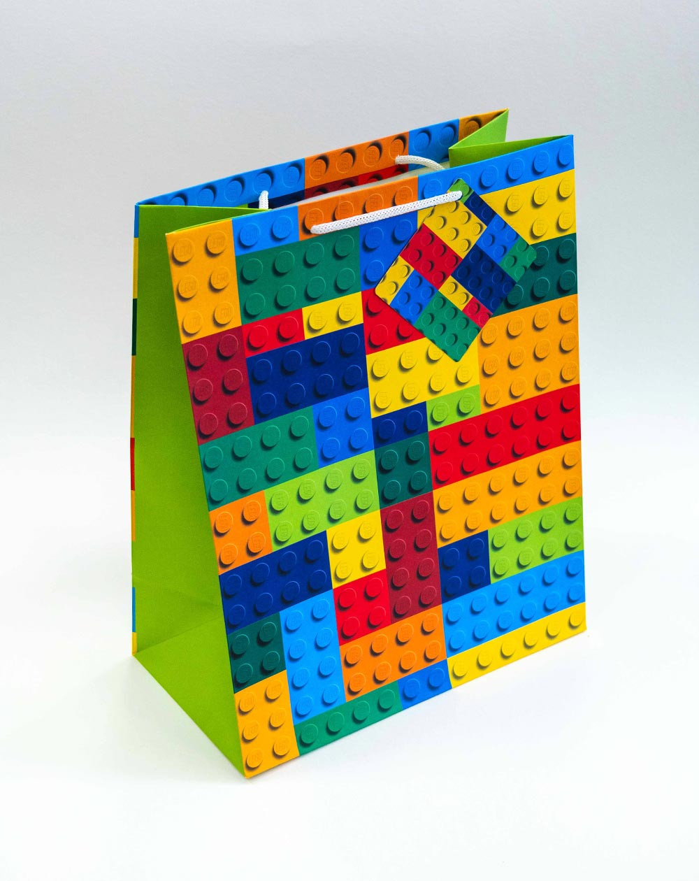 Large Gift Bag L Lego blocks - Present wrapping - Agapics