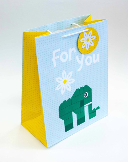 Large Gift Bag L Lego Elephant - Gifts wrapping - Agapics