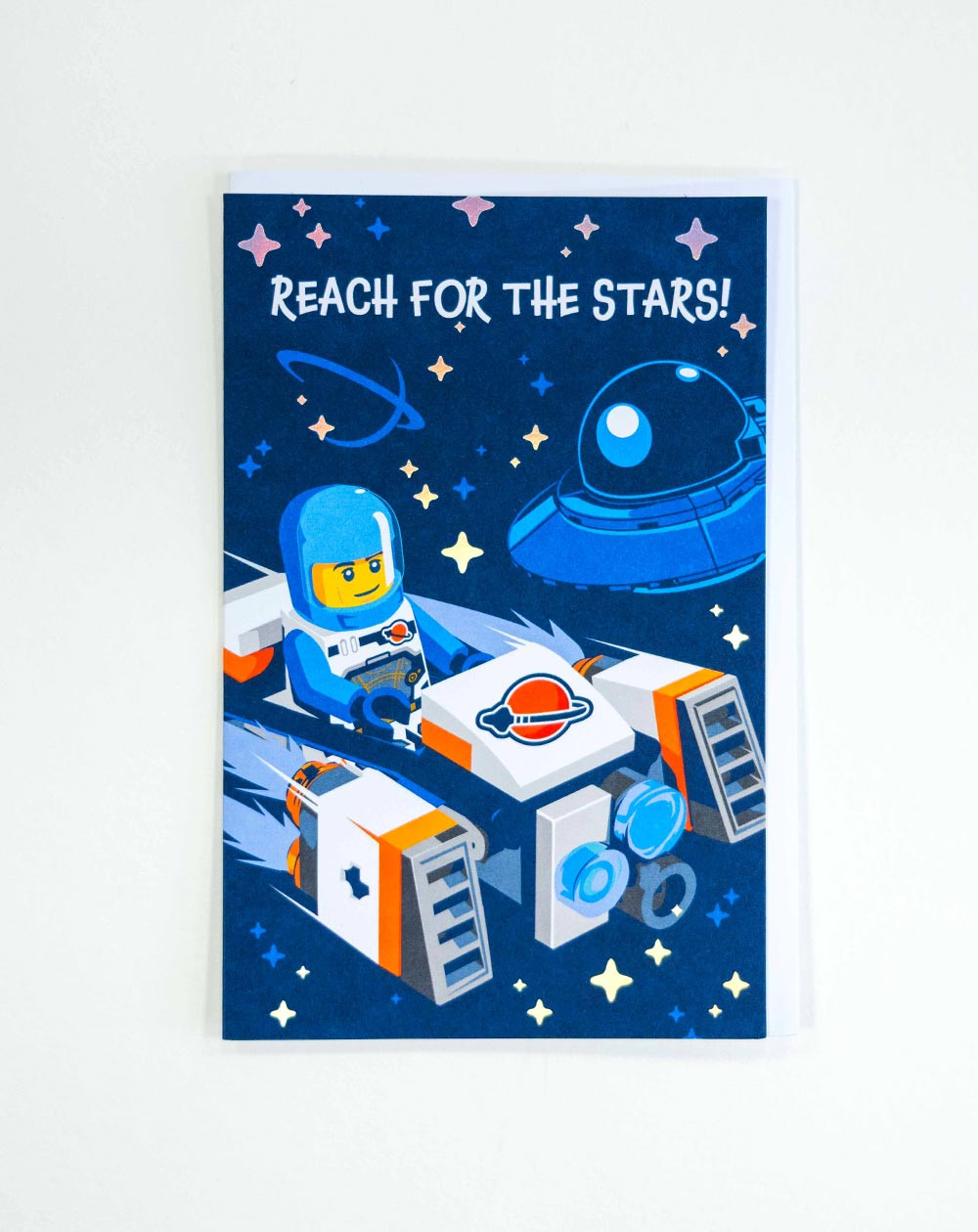 Hallmark Card Lego Space - Kids greeting cards - Agapics