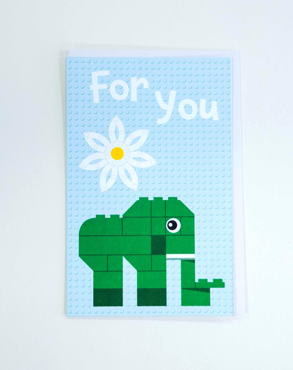 Hallmark Card Lego elephant - Children postcards - Agapics