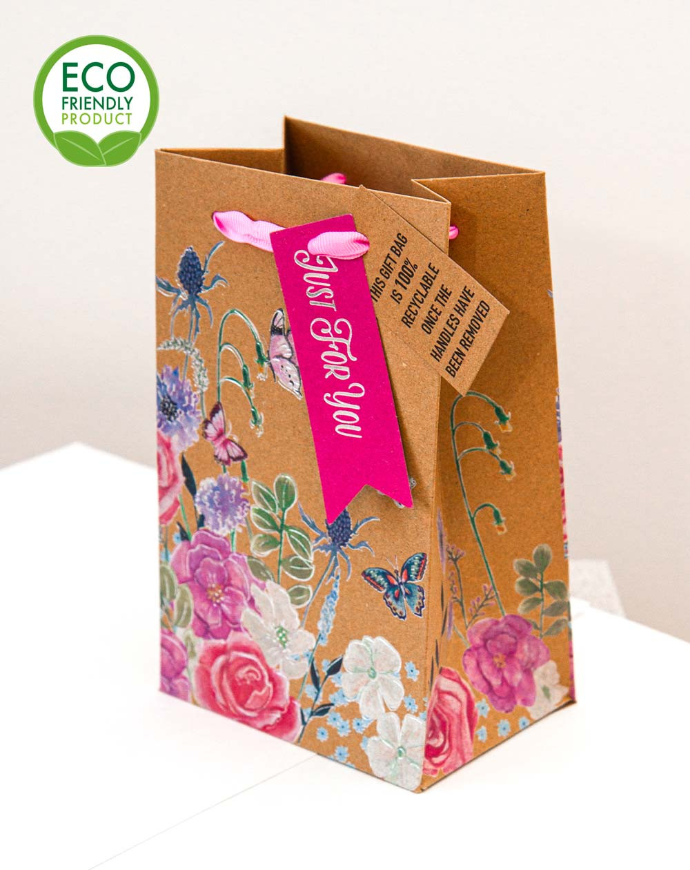Small Perfume Gift Bag Flowers