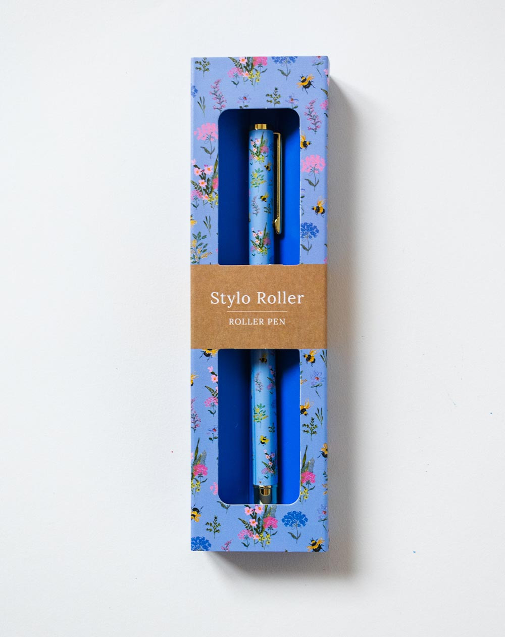 Stylo roller pen Flowers and bees - Stationery - Agapics
