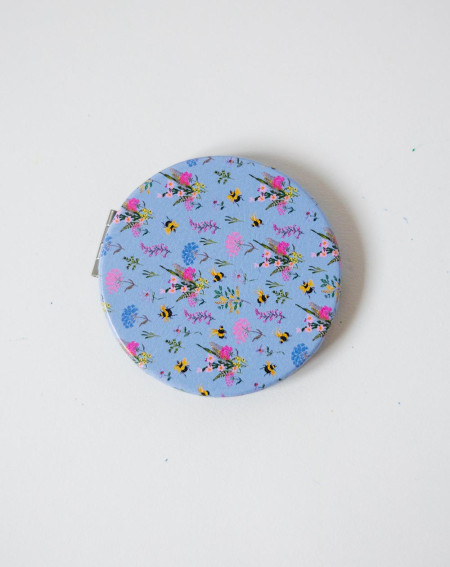 Pocket mirror Flowers and bees - Agapics