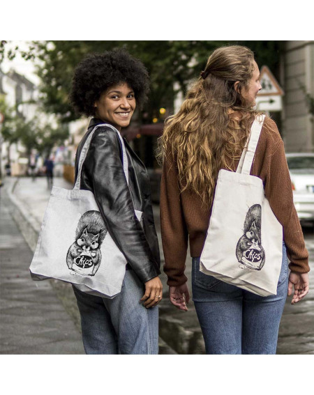 Jutebag Chip Squirrel - Bags and accessories - Agapics