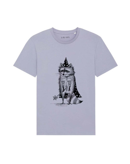 T-Shirt Magical Raccoon purple - Clothes - Agapics