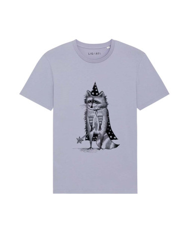 T-Shirt Magical Raccoon purple - Clothes - Agapics