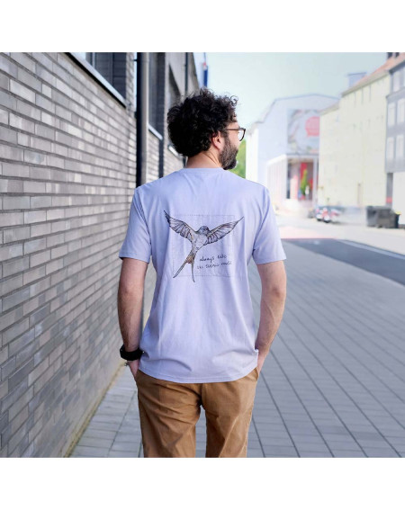T-Shirt Chamomile Swallow cream - Clothes - Agapics