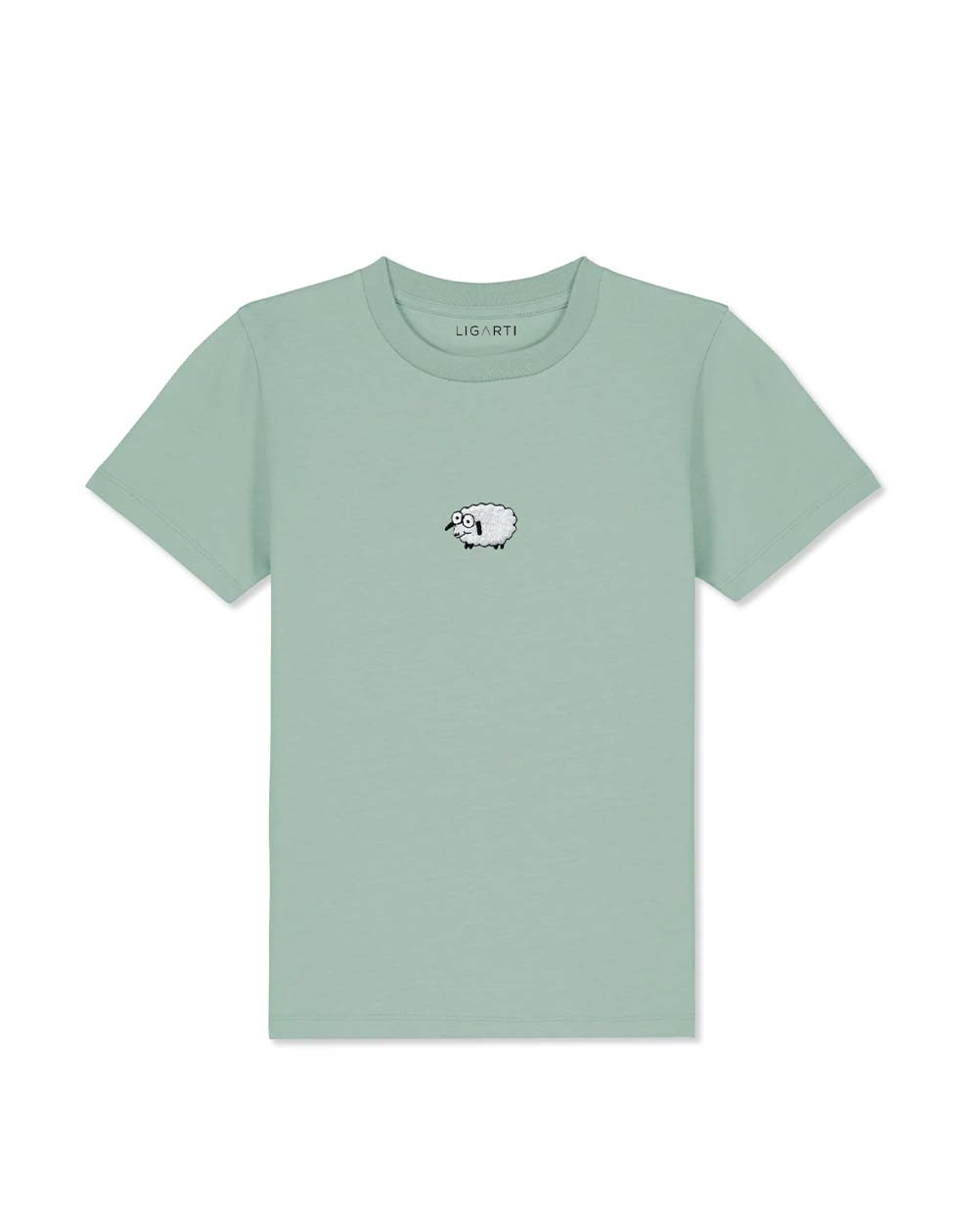 Children's T-shirt Little sheep mint 122-128cm