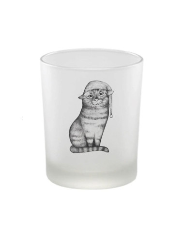 Candle lantern Sleeping cat