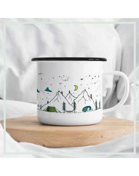 Cup enamel Hiking - Home supplies - Agapics