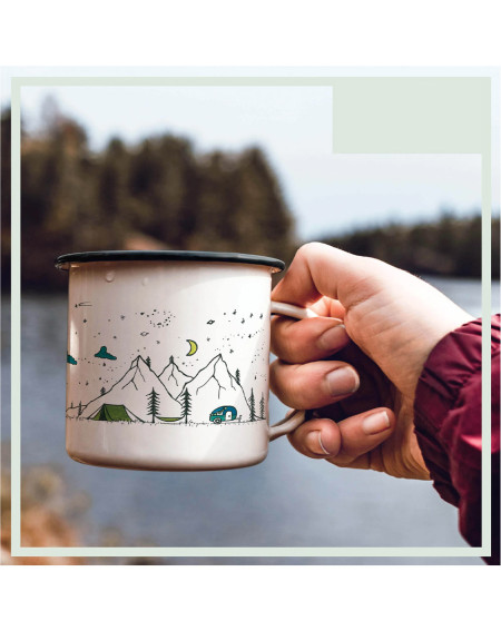 Cup enamel Hiking - Home supplies - Agapics