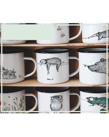 Cup enamel Sloth - Camping gear - Agapics