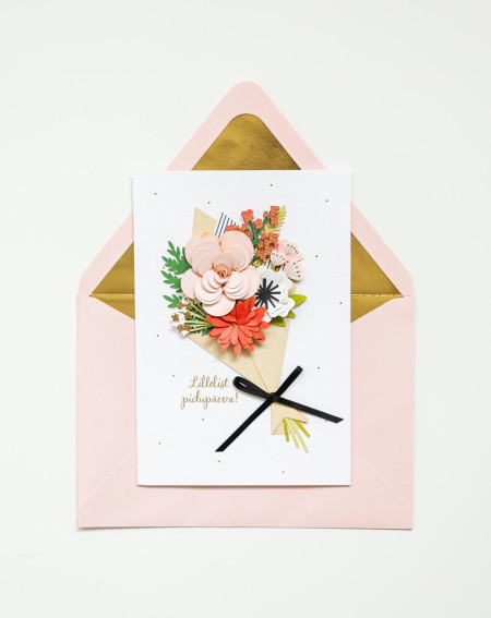Hallmark Card Flower bouquet - Greetings and good wishes - Agapics