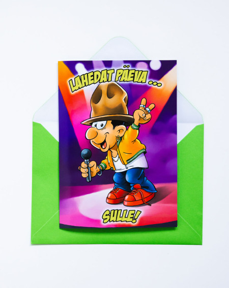 Music Greeting Card Singer - Music cards - Agapics