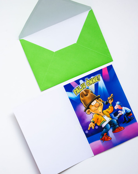 Music Greeting Card Singer - Music cards - Agapics