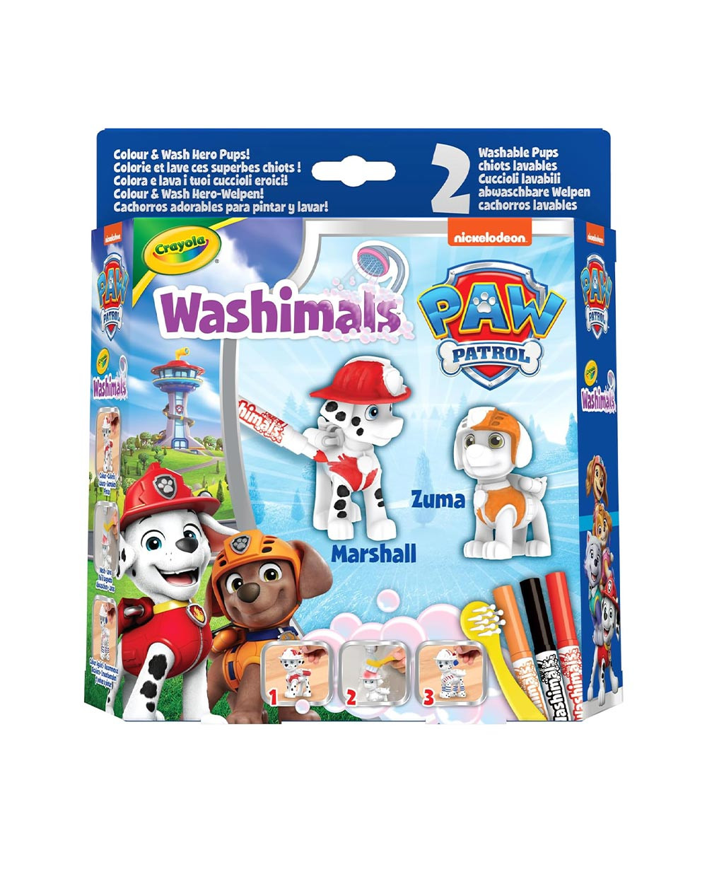 Crayola Washimals Käpapatrullid Zuma ja Marshall