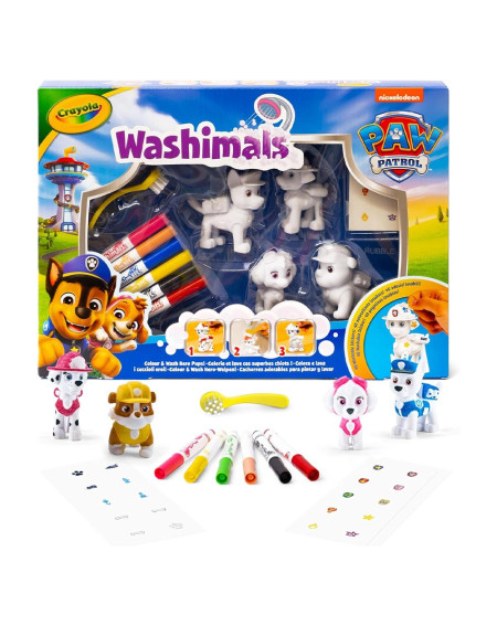 Crayola Washimals Käpapatrullid pestavate kleebistega