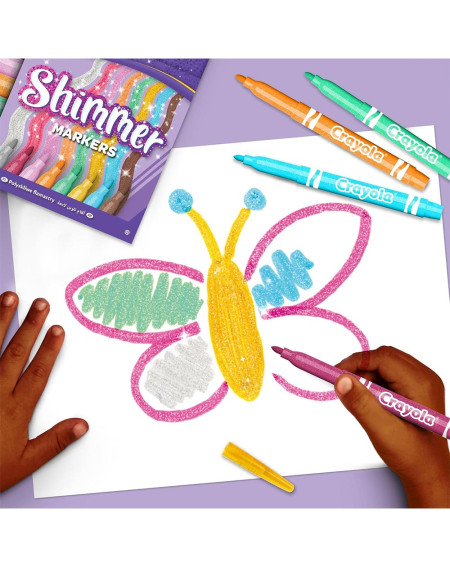 Crayola sparkling markers 8pc - Agapics