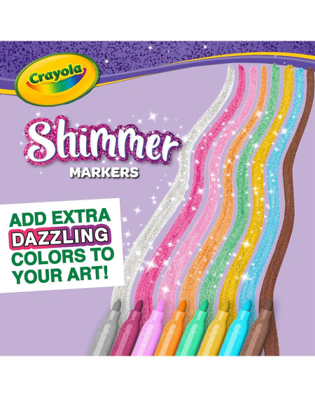 Crayola Sädelevad markerid 8tk - Agapics