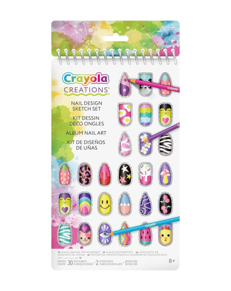 Crayola Creations Nail design sketch set - Agapics