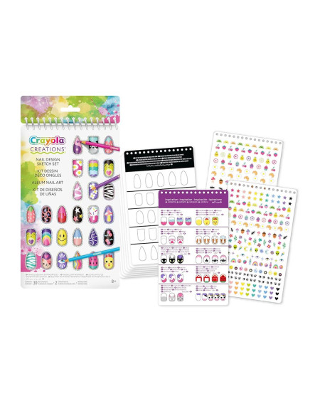 Crayola Creations Nail design sketch set - Agapics