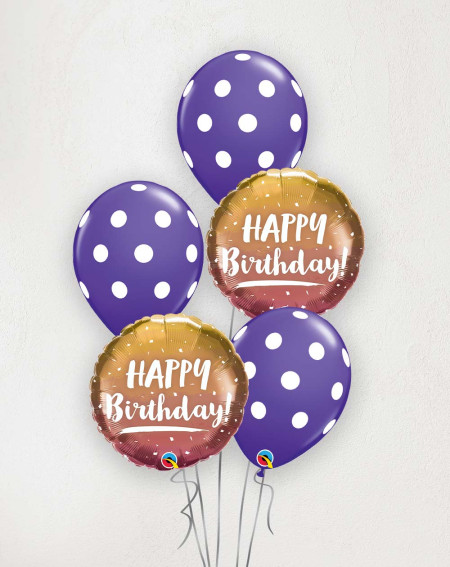 Big Balloon Bouquet Birthday dots