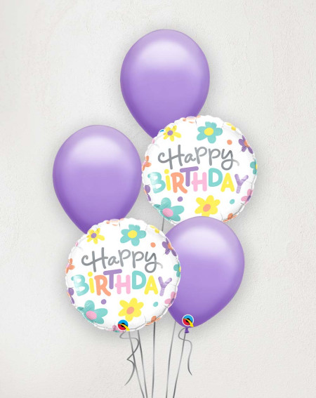 Big Balloon Bouquet Birthday Flowers