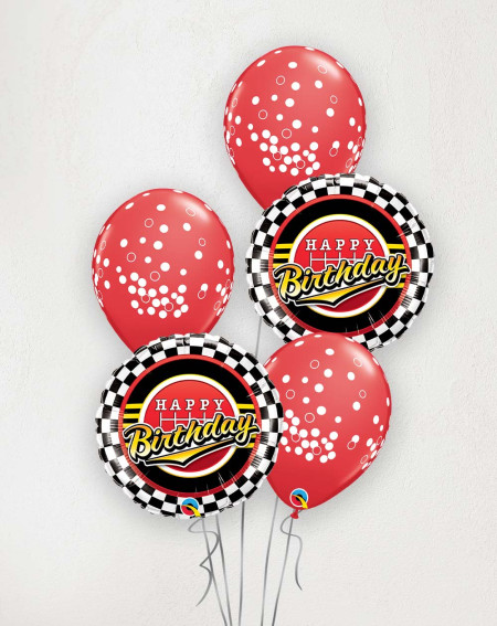 Big Balloon Bouquet Birthday dots