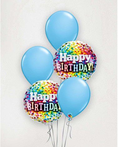 Big Balloon Bouquet Birthday dots