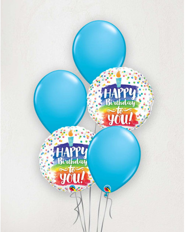 Big Balloon Bouquet Brithday Candles