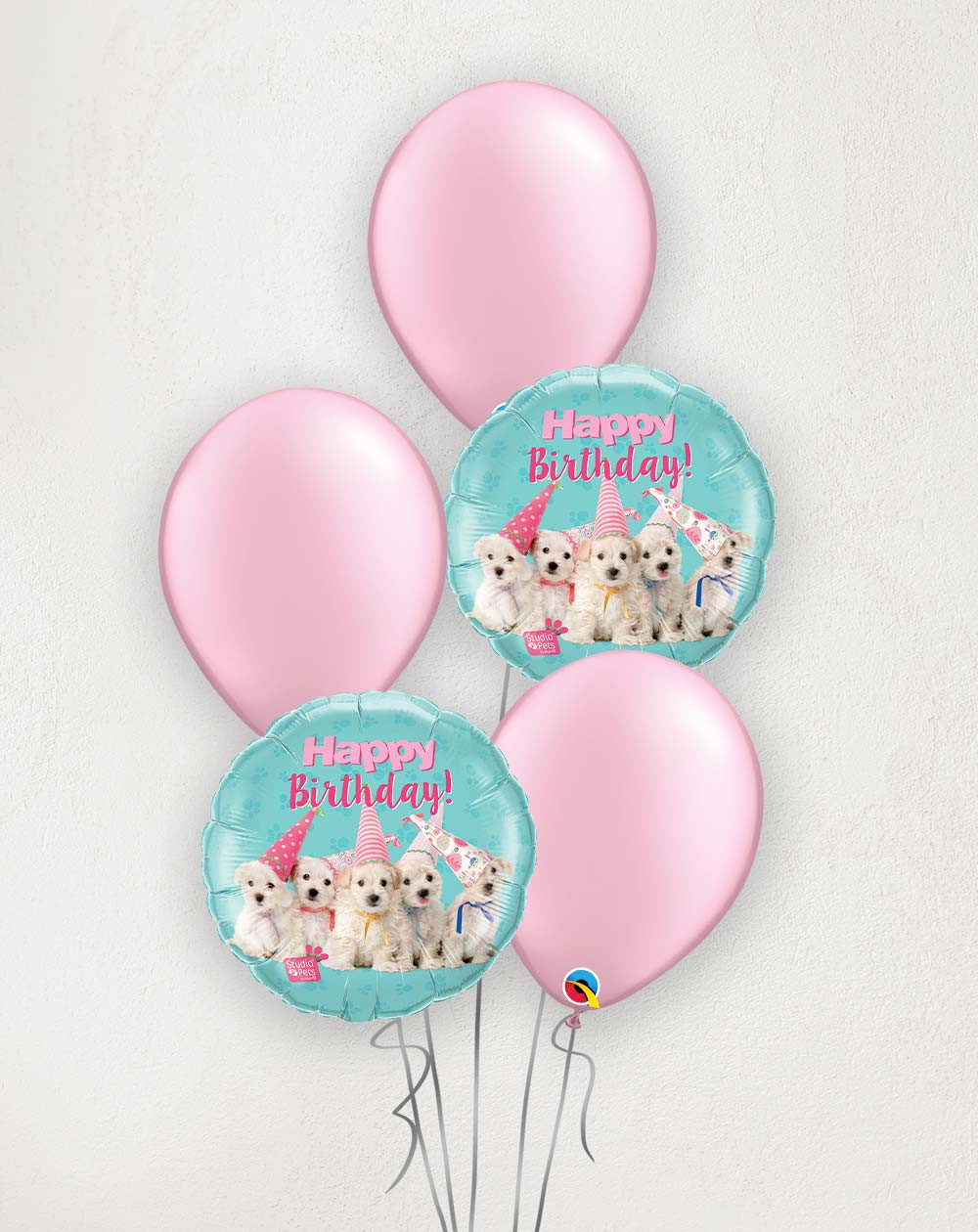 Big Balloon Bouquet Birthday puppies