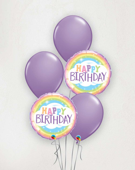 Big Balloon Bouquet Birthday clouds