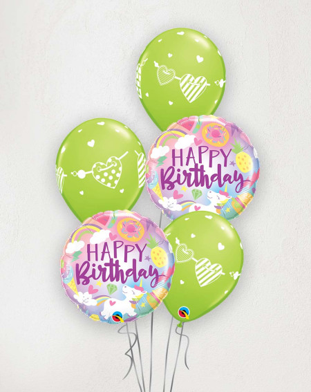 Big Balloon Bouquet Birthday unicorn